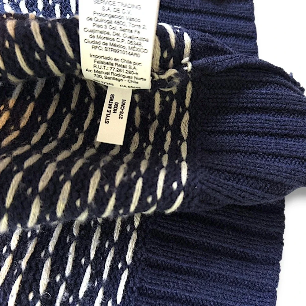 J.Crew Merino Wool Birdseye Shawl Collar Cardigan Mens Large Navy Blue